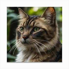 Cat In The Forest Canvas Print