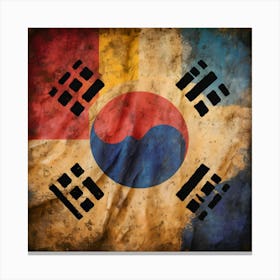 Korean Flag Canvas Print