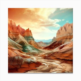 Desert Landscape - Desert Stock Videos & Royalty-Free Footage Canvas Print