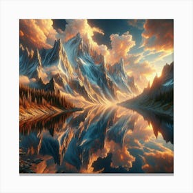 Beautiful Mountain Scene Canvas Print