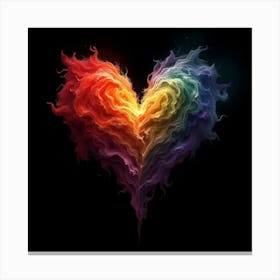 Rainbow Heart 1 Canvas Print