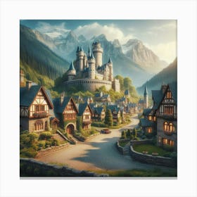 Castle In The Mountains 1 Canvas Print