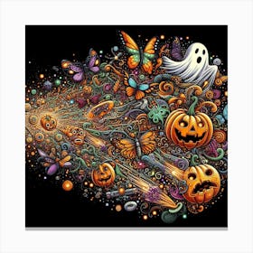 Halloween Pumpkins Canvas Print