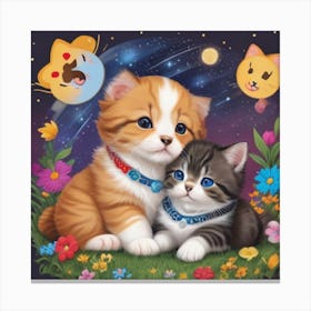 Cute Kittens 1 Canvas Print