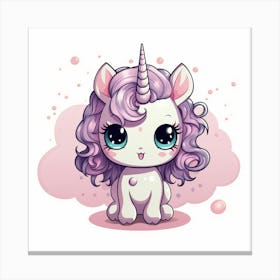 Cute Unicorn 231 Canvas Print