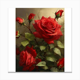 Red Roses Canvas Print