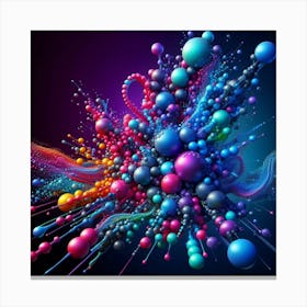 Abstract Spheres 1 Canvas Print