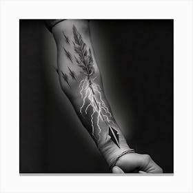Lightning Bolt Tattoo Canvas Print