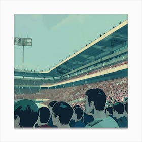 A Stadium Crowd Lofi Illustration 1718674841 2 Canvas Print