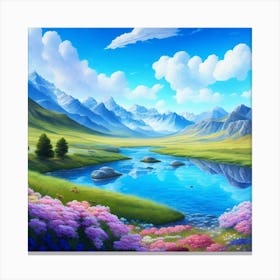 Mountain Landscape Canvas Print