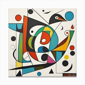 Modern Art Series Human And Bird 2: limited print of 150 only Canvas Print