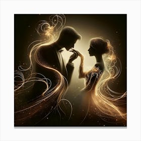 Couple In Love Canvas Print