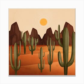 Modern Desert Art 4 Canvas Print