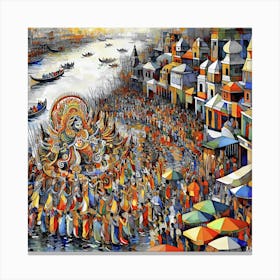 Durga Immersion 1 Canvas Print