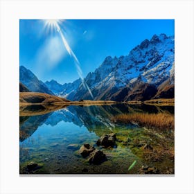 Reflections In A Lake Canvas Print
