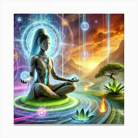 Zora Ashheart Elemental Insight Sci Fi Canvas Print