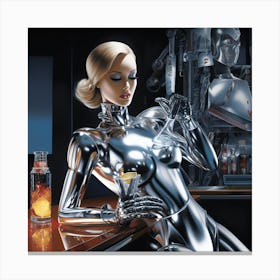 Robot Bartender 2 Canvas Print