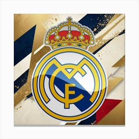 Real Madrid CF Logo Wall Art 4 Canvas Print