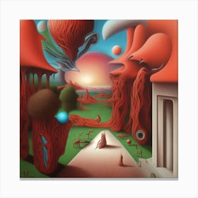 'Alien Landscape' Canvas Print