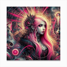 Psychedelic Girl 1 Canvas Print