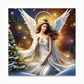 Angel Of Christmas 1 Canvas Print