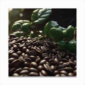 Coffee Beans 129 Canvas Print