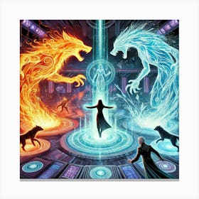 Episode 6 The Fire And The Ice Canvas Print