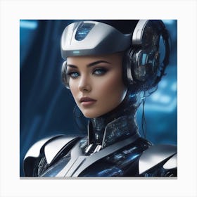 Futuristic Woman Canvas Print