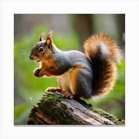 Red Squirrel 28 Canvas Print