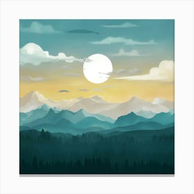 Landscape Painting 23 Canvas Print