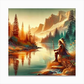 Native American Indian Canvas Print