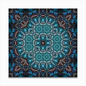 The Blue Decor Is A Wonderful Pattern 6 Canvas Print