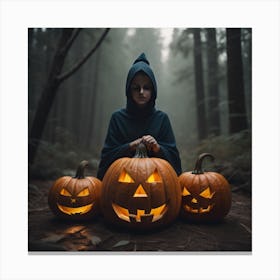 My pumpkins Holloween  Canvas Print