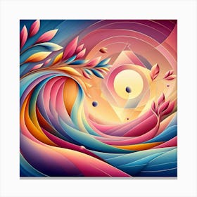 Abstract Abstract Painting 5 Canvas Print