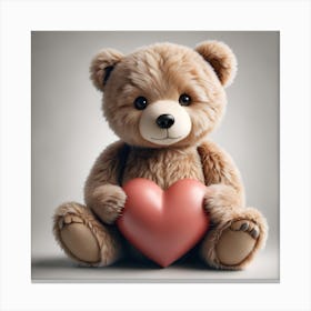 Valentine Teddy Bear 2 1 Canvas Print