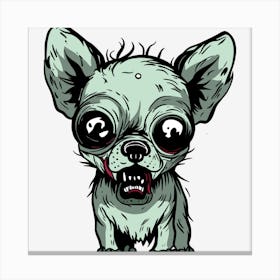 Zombie Chihuahua Canvas Print