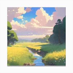 Landscape Painting 9 Canvas Print