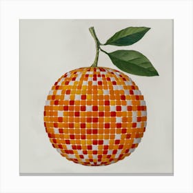 Orange Mosaic 1 Canvas Print