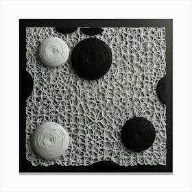 Black And White Lace Canvas Print