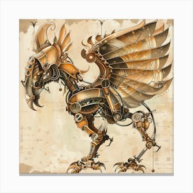 Steampunk Bird 1 Canvas Print