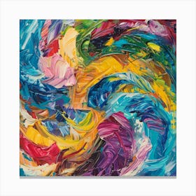 Abstract Abstract Painting 47 Canvas Print