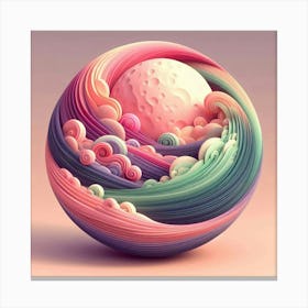 3d Art 9 Canvas Print