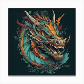 Dragon Head 3 Canvas Print