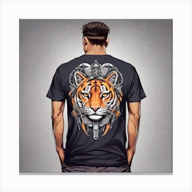 Tiger T-Shirt Design Canvas Print