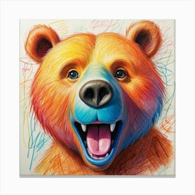 Bear Drawing 3 Canvas Print