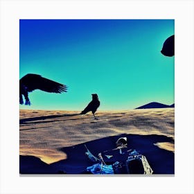 Eagles In The Desert Canvas Print