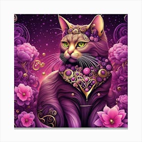 cosmic cat Canvas Print