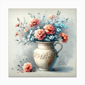 Flowers In A Vase 4 Canvas Print