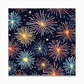 Fireworks Background 6 Canvas Print