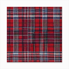 Red plaid Canvas Print